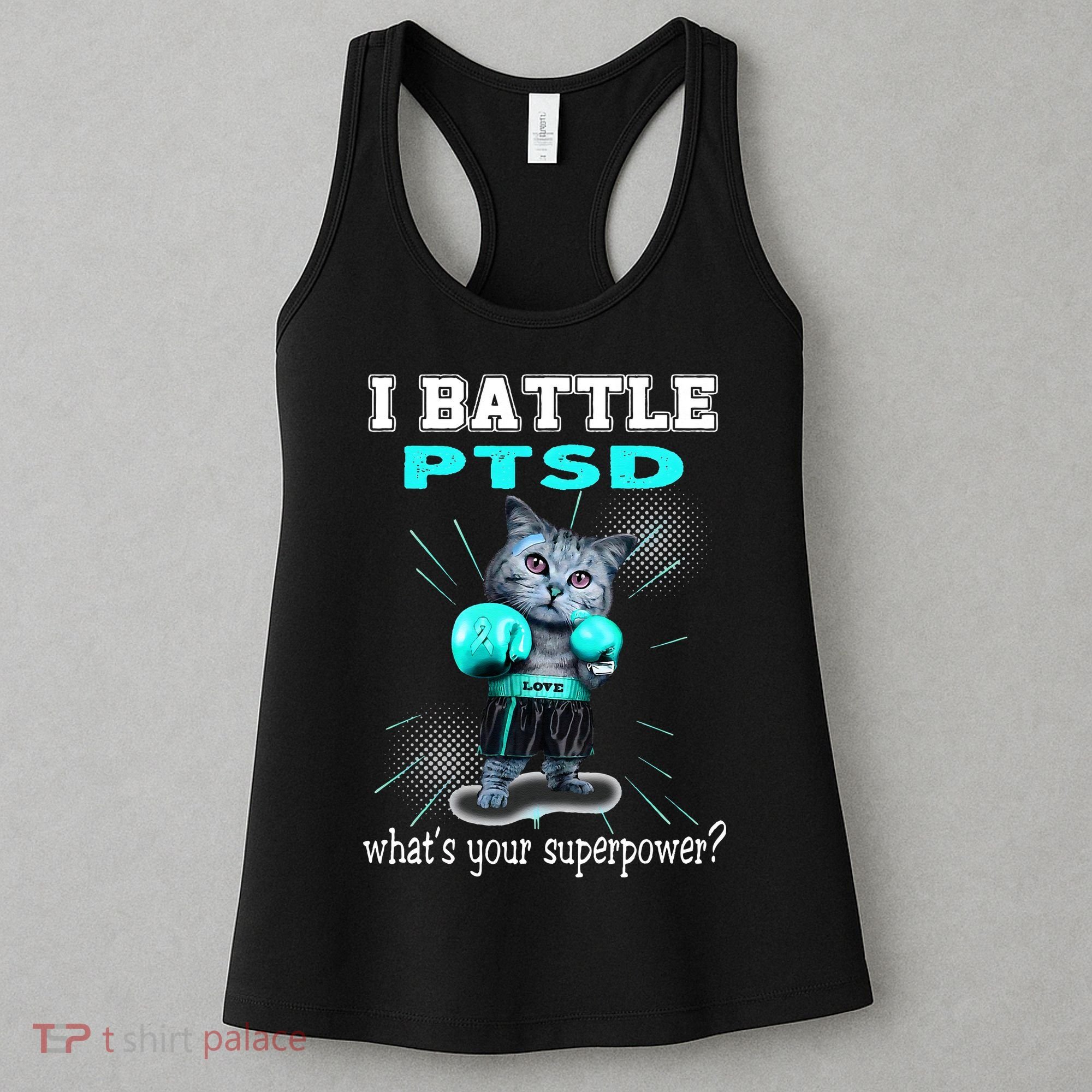 I Battle PTSD Awareness Women's Tank Top