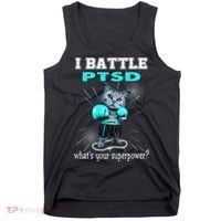 I Battle PTSD Awareness Tank Top thumb 0