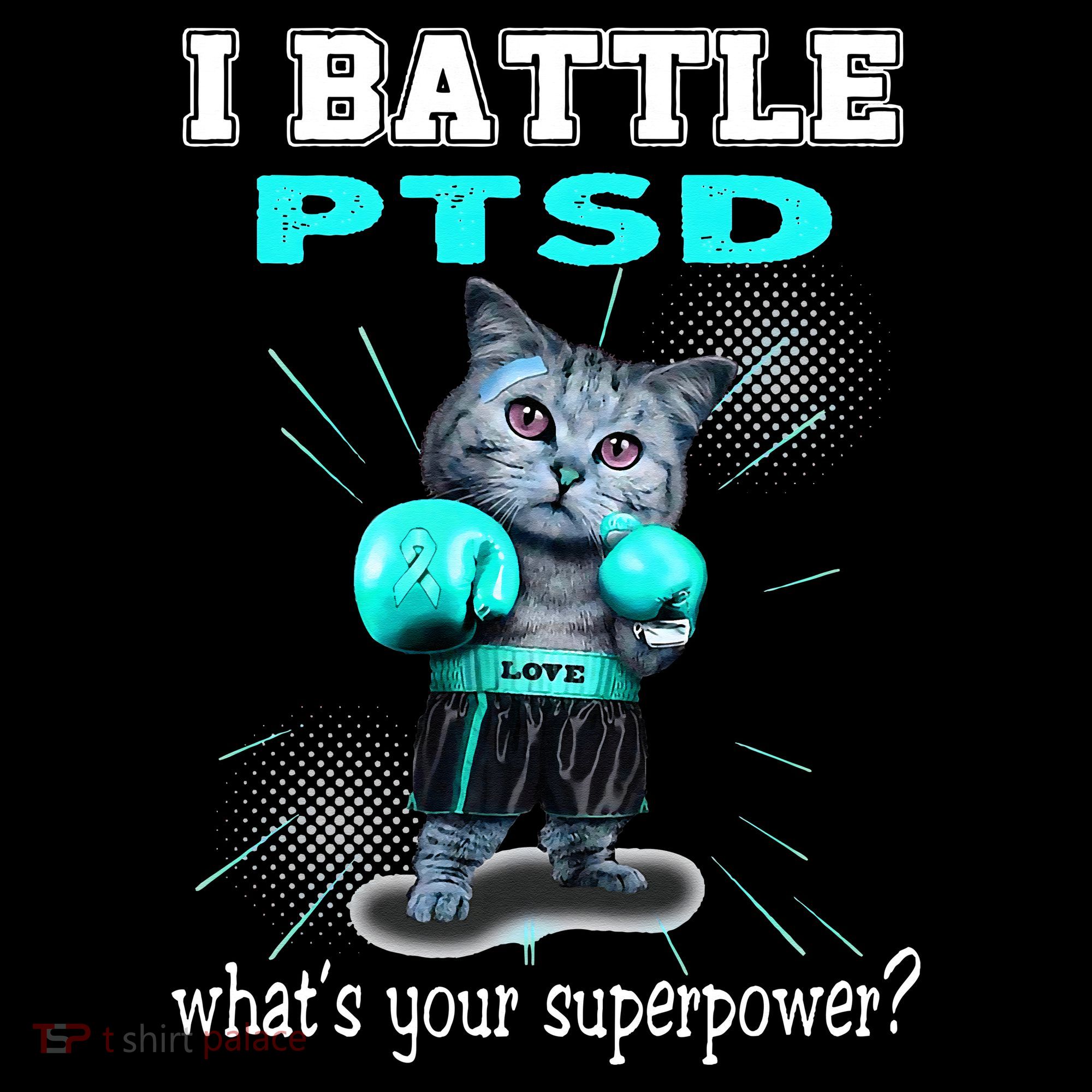 I Battle PTSD Awareness Tank Top