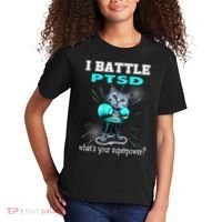 I Battle PTSD Awareness Kids T-Shirt thumb 2