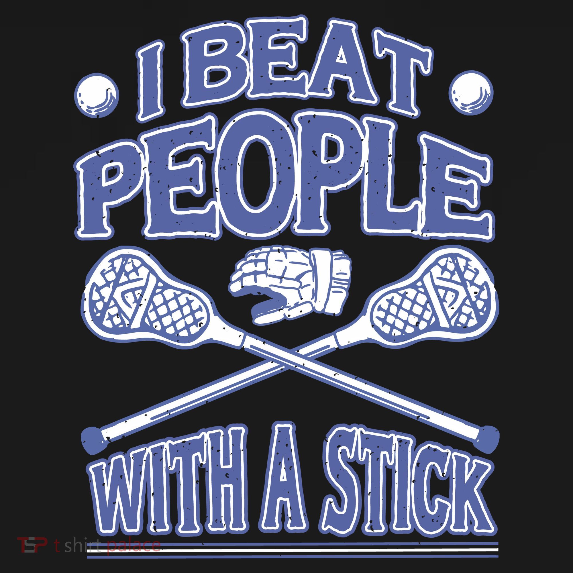 I Beat People With A Stick Lacrosse Sport Ornament