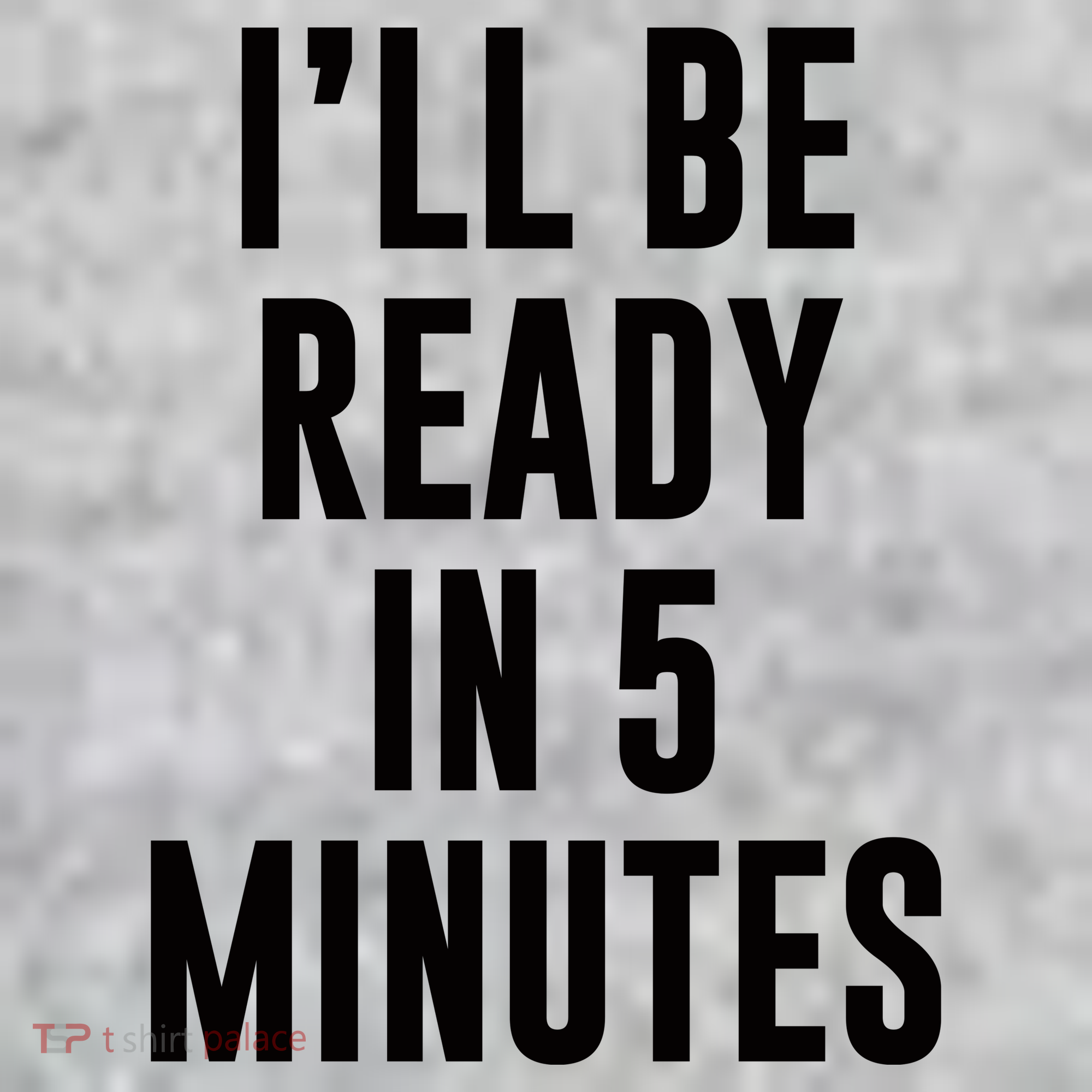 I'll Be Ready In 5 Minutes Funny White Lie Party The Baniff Cuffed Pom Beanie