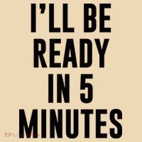 I'll Be Ready In 5 Minutes Funny White Lie Party Tote Bag thumb 4