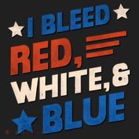 I Bleed Red White And Blue 4th Of July Women's Sweatshirt thumb 2