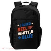I Bleed Red White And Blue 4th Of July Backpack thumb 0