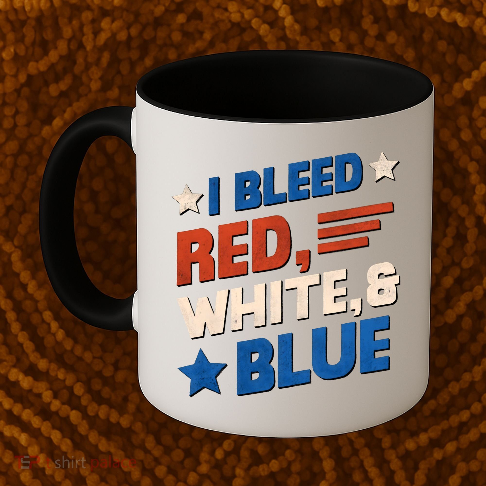 I Bleed Red White And Blue 4th Of July Coffee Mug