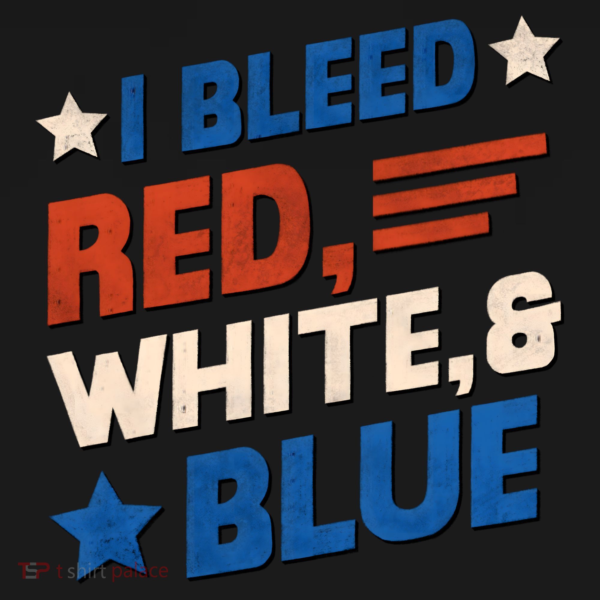 I Bleed Red White And Blue 4th Of July Mousepad