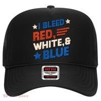 I Bleed Red White And Blue 4th Of July Hat thumb 0