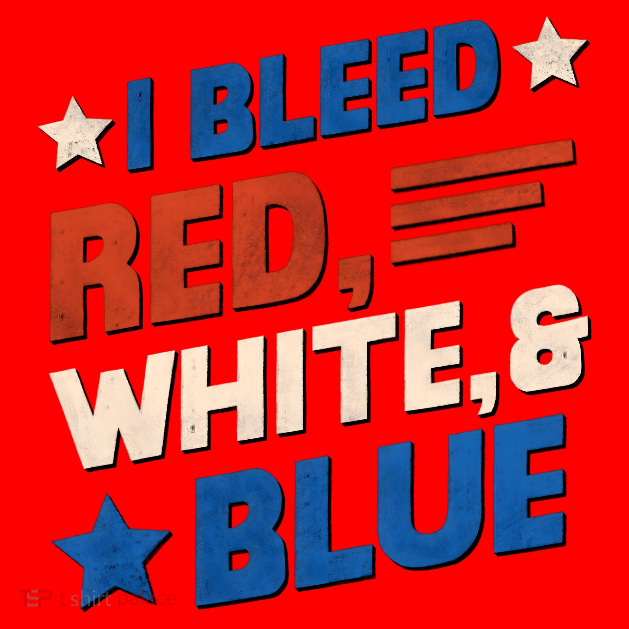 I Bleed Red White And Blue 4th Of July Santa Hat