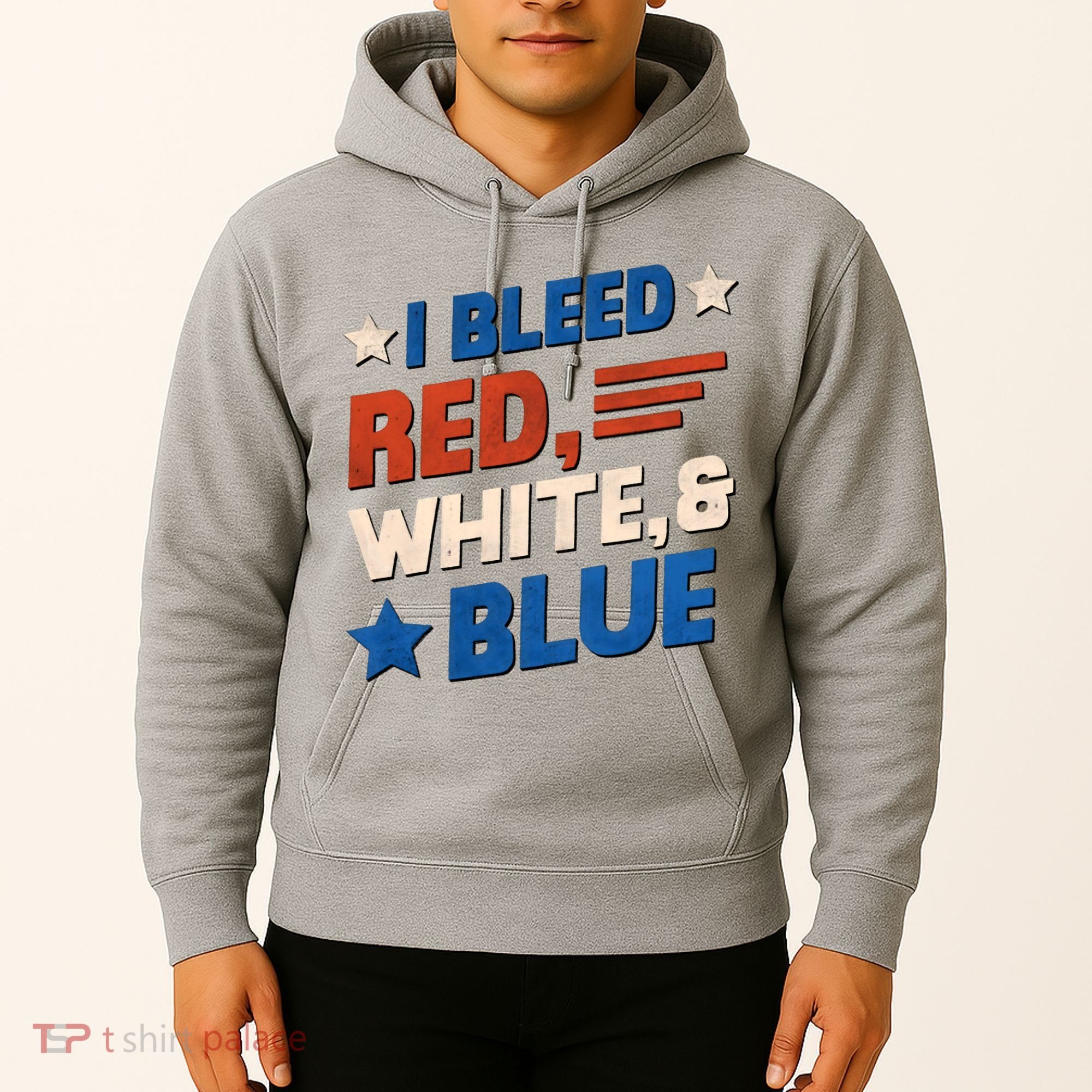 I Bleed Red White And Blue 4th Of July Hoodie