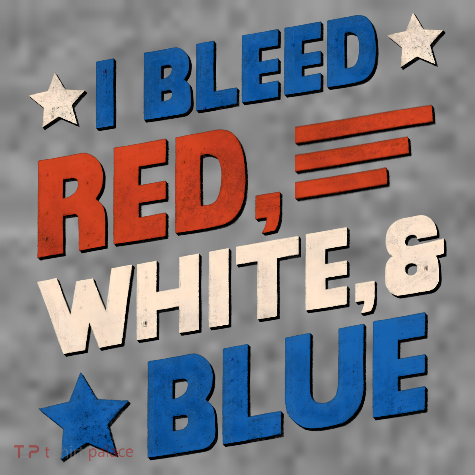 I Bleed Red White And Blue 4th Of July T-Shirt