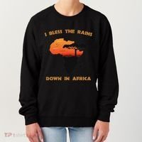 I Bless Rains Down In Africa Farmer Proud Africa Map Women's Sweatshirt thumb 0