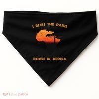I Bless Rains Down In Africa Farmer Proud Africa Map USA-Made Doggie Bandana thumb 0