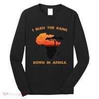 I Bless Rains Down In Africa Farmer Proud Africa Map Long Sleeve Shirt thumb 0