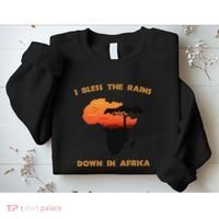 I Bless Rains Down In Africa Farmer Proud Africa Map Sweatshirt thumb 2