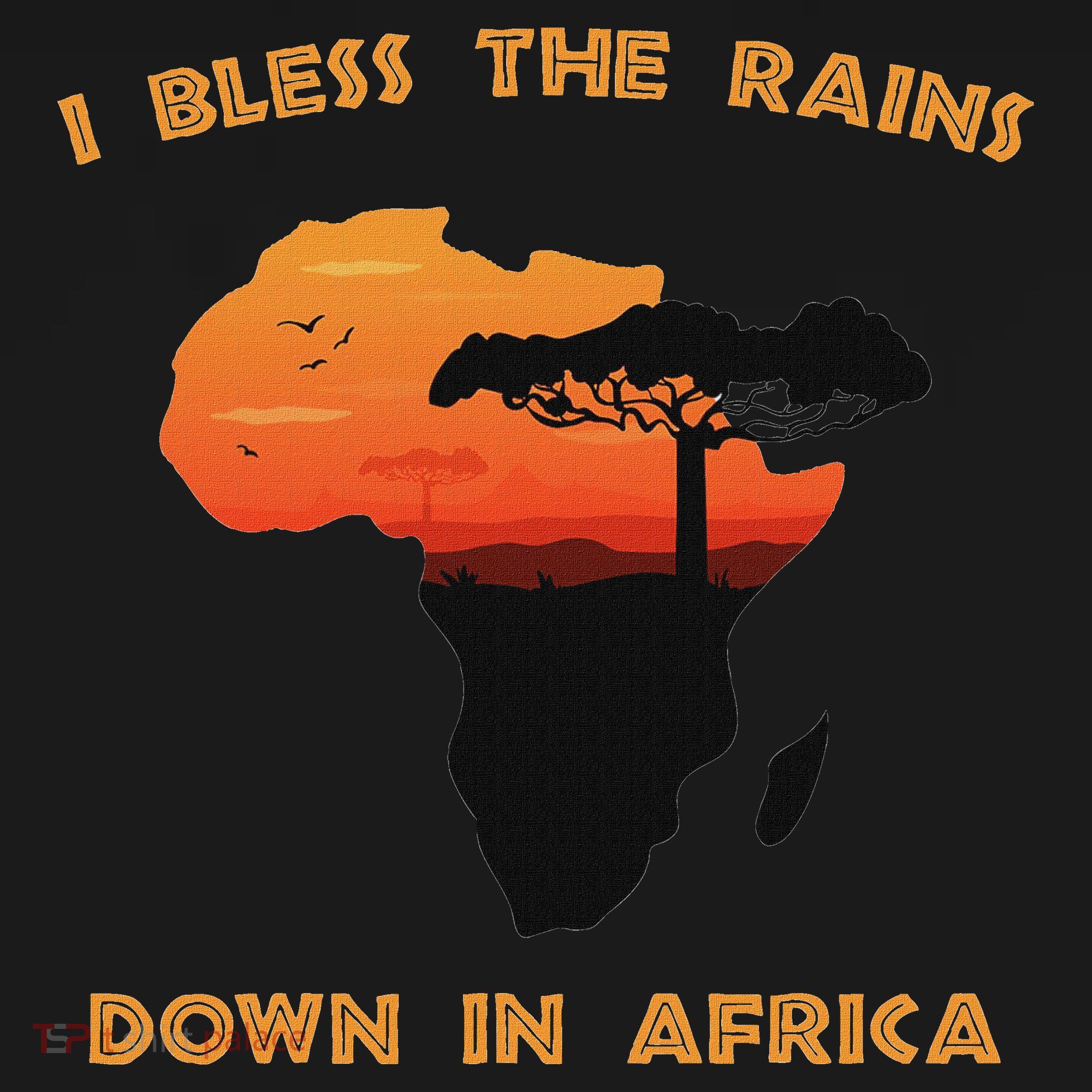 I Bless Rains Down In Africa Farmer Proud Africa Map Women's Hoodie