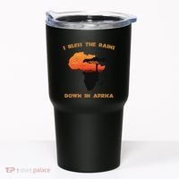 I Bless Rains Down In Africa Farmer Proud Africa Map Tumbler thumb 0