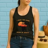I Bless Rains Down In Africa Farmer Proud Africa Map Women's Tank Top thumb 2