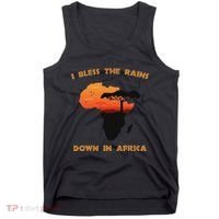 I Bless Rains Down In Africa Farmer Proud Africa Map Tank Top thumb 0