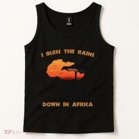 I Bless Rains Down In Africa Farmer Proud Africa Map Tank Top thumb 2