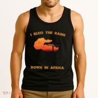 I Bless Rains Down In Africa Farmer Proud Africa Map Tank Top thumb 3