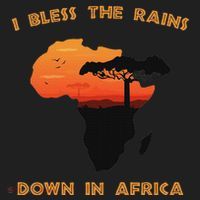 I Bless Rains Down In Africa Farmer Proud Africa Map Golf Towel thumb 3