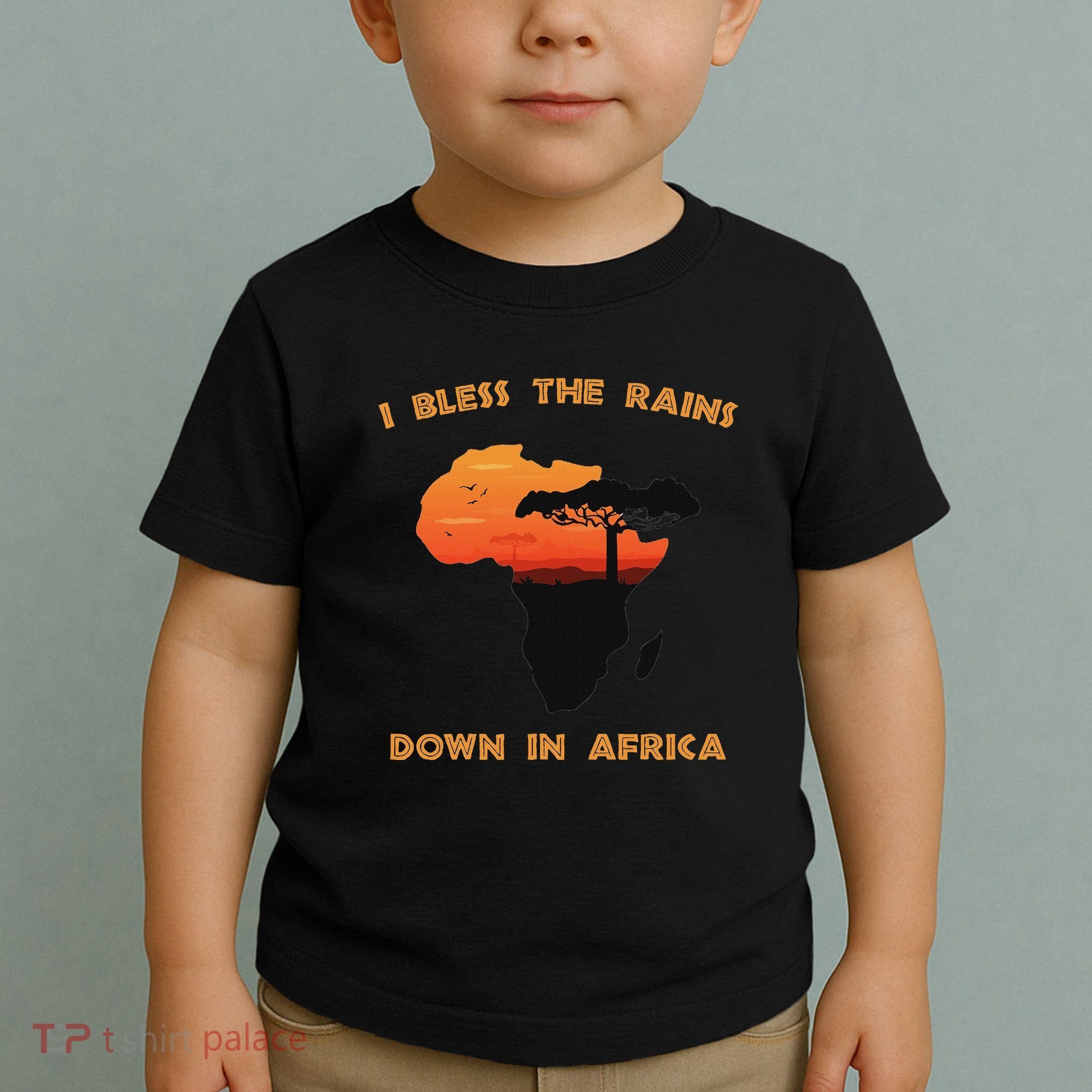 I Bless Rains Down In Africa Farmer Proud Africa Map Toddler T-Shirt