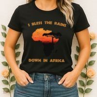 I Bless Rains Down In Africa Farmer Proud Africa Map Women's T-Shirt thumb 2