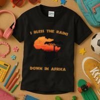 I Bless Rains Down In Africa Farmer Proud Africa Map Kids T-Shirt thumb 3