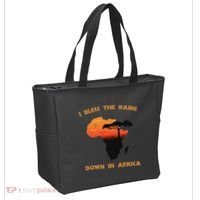 I Bless Rains Down In Africa Farmer Proud Africa Map Tote Bag thumb 2