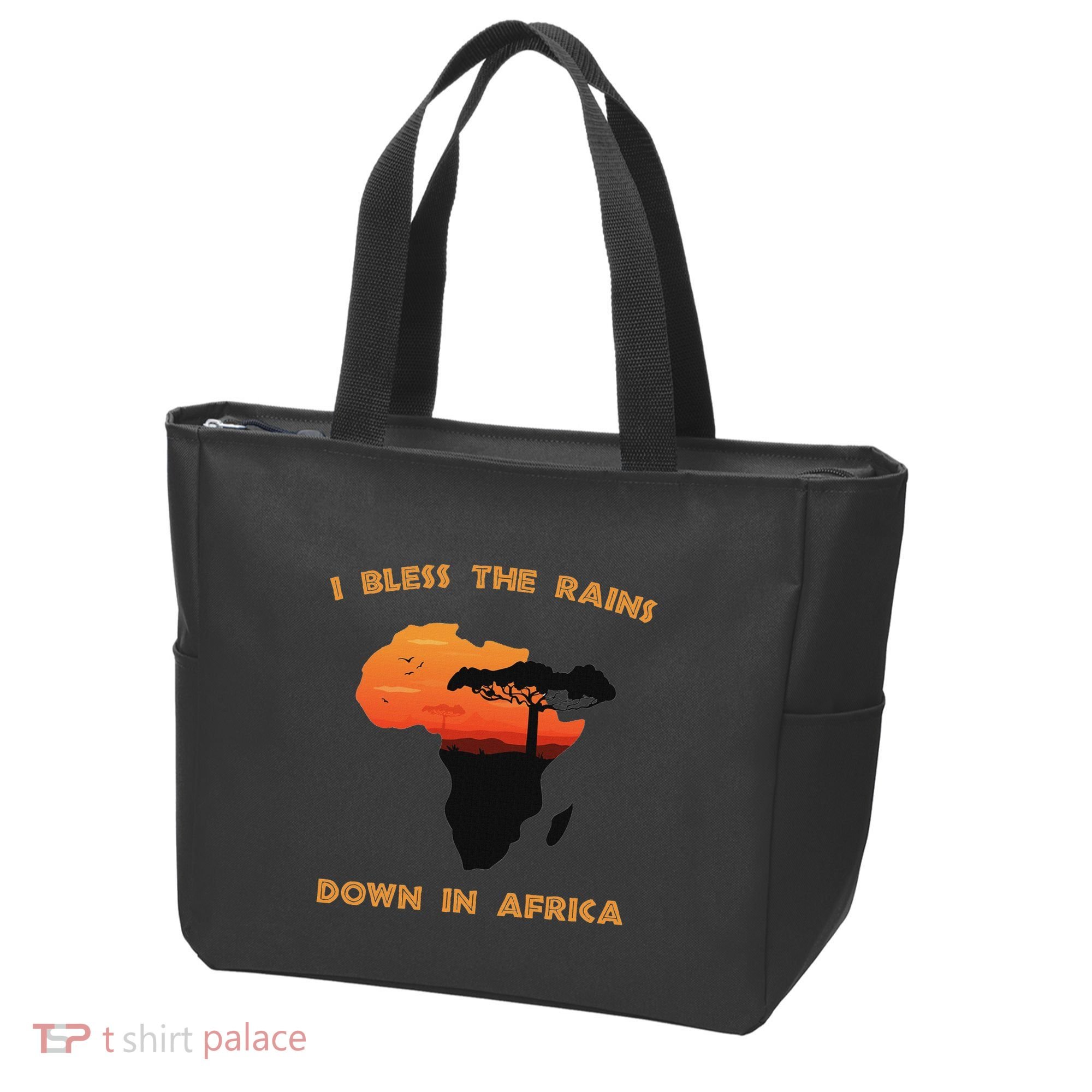 I Bless Rains Down In Africa Farmer Proud Africa Map Tote Bag