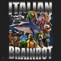 Italian Brainrot Shark Women's Sweatshirt thumb 2