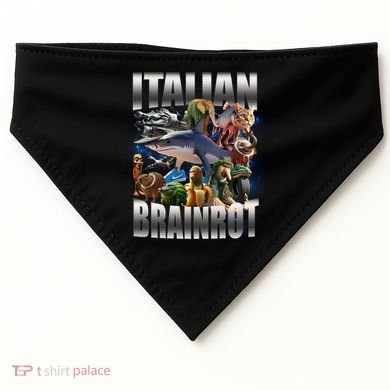 Italian Brainrot Shark USA-Made Doggie Bandana