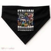 Italian Brainrot Shark USA-Made Doggie Bandana thumb 0