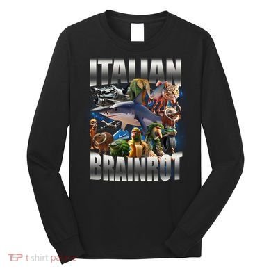 Italian Brainrot Shark Long Sleeve Shirt