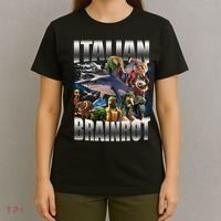 Italian Brainrot Shark T-Shirt thumb 4