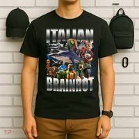 Italian Brainrot Shark T-Shirt thumb 6