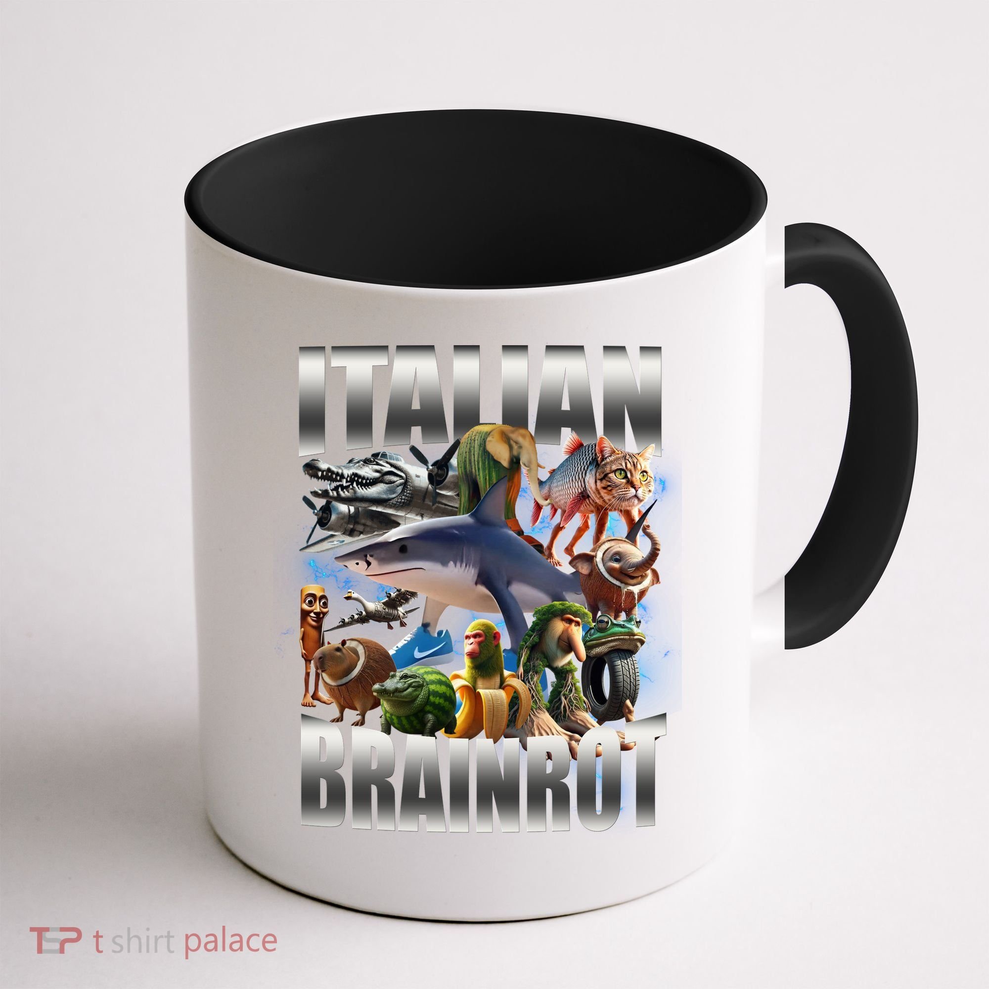 Italian Brainrot Shark Coffee Mug