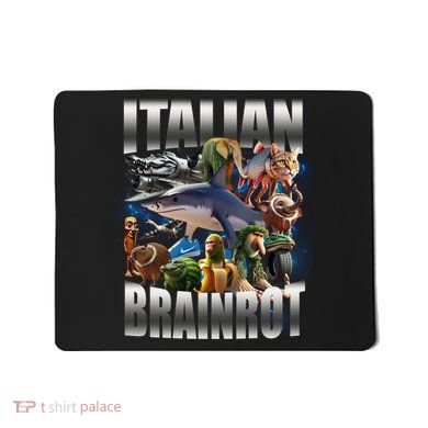 Italian Brainrot Shark Mousepad