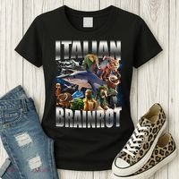 Italian Brainrot Shark Women's T-Shirt thumb 3