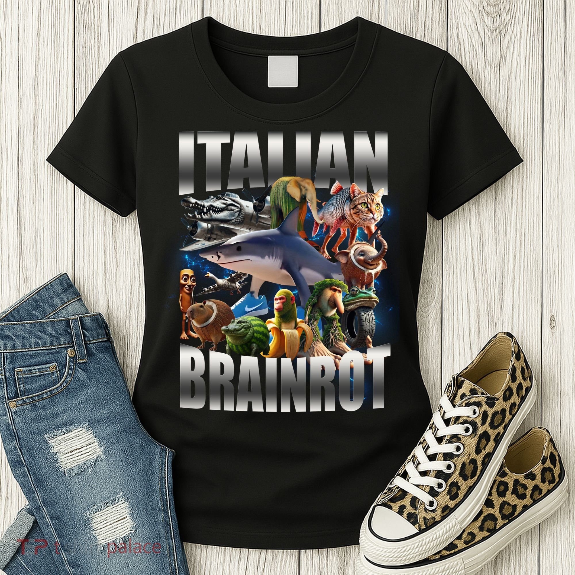 Italian Brainrot Shark Women's T-Shirt