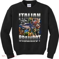 Italian Brainrot Shark Kids Sweatshirt thumb 0