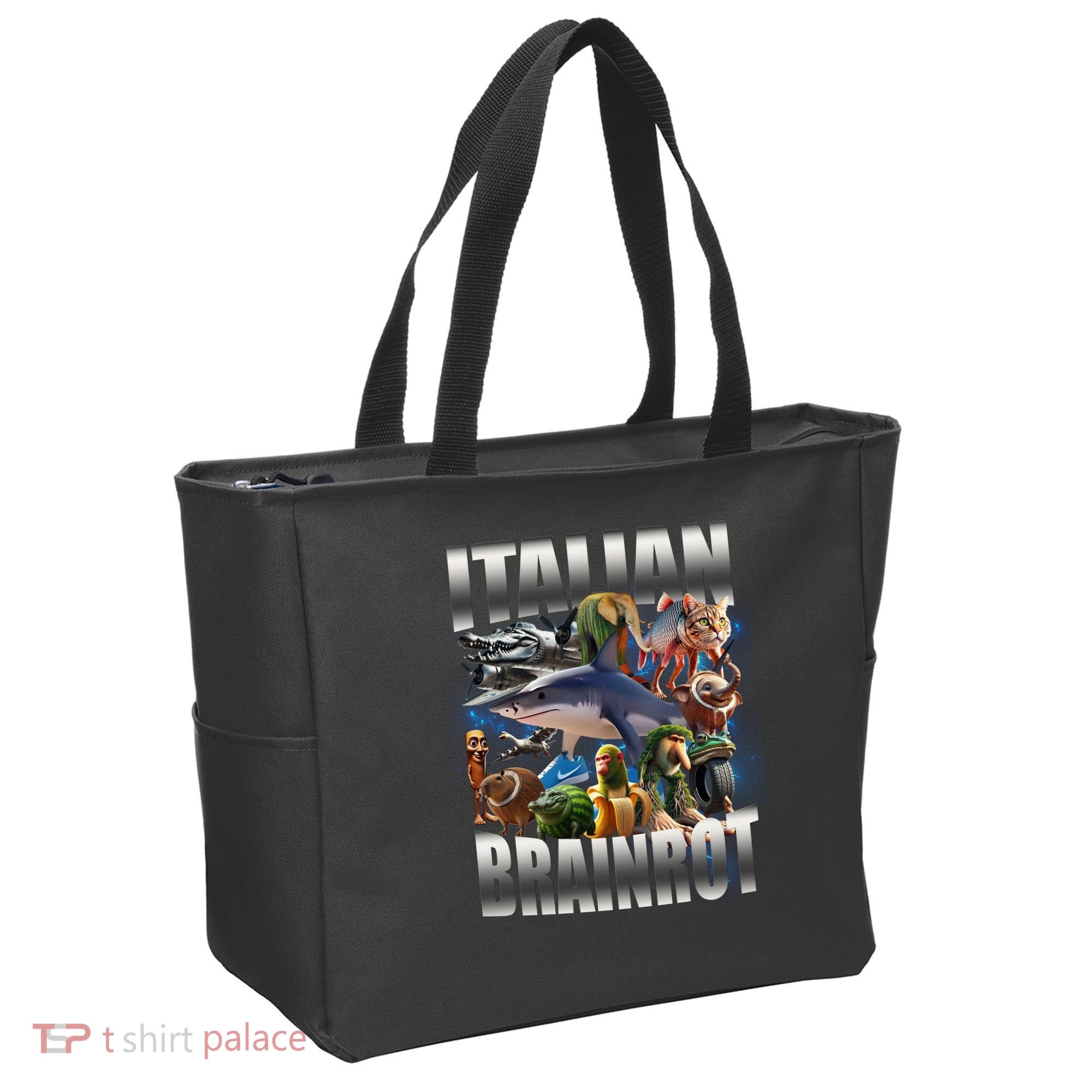 Italian Brainrot Shark Tote Bag