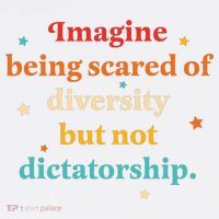 Imagine Being Scared Of Diversity But Not Dictatorship  Mousepad thumb 1