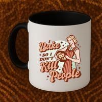 I Bake So I Don't Kill People Coffee Mug thumb 2