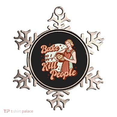 I Bake So I Don't Kill People Ornament