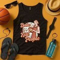 I Bake So I Don't Kill People Tank Top thumb 4
