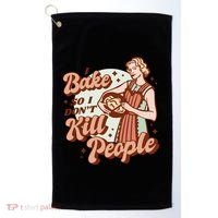 I Bake So I Don't Kill People Golf Towel thumb 0