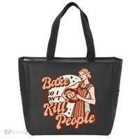 I Bake So I Don't Kill People Tote Bag thumb 0
