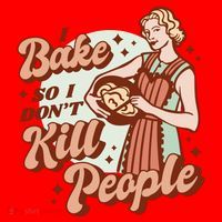 I Bake So I Don't Kill People Santa Hat thumb 1